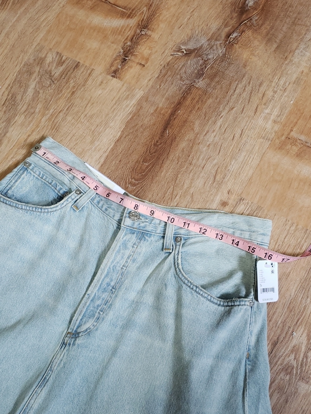 NWT Agolde Odin Jean Maxi Skirt In Color "Lost", Size 29 (US 8) - Picture 9 of 13